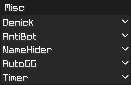 Misc module category