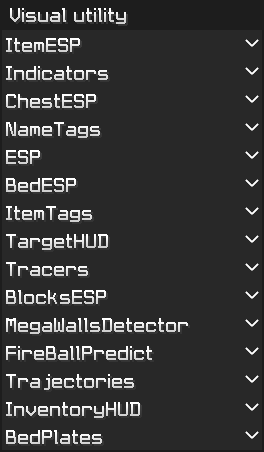Visual Utility module category